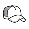  Cappello TRUCKER con rete 